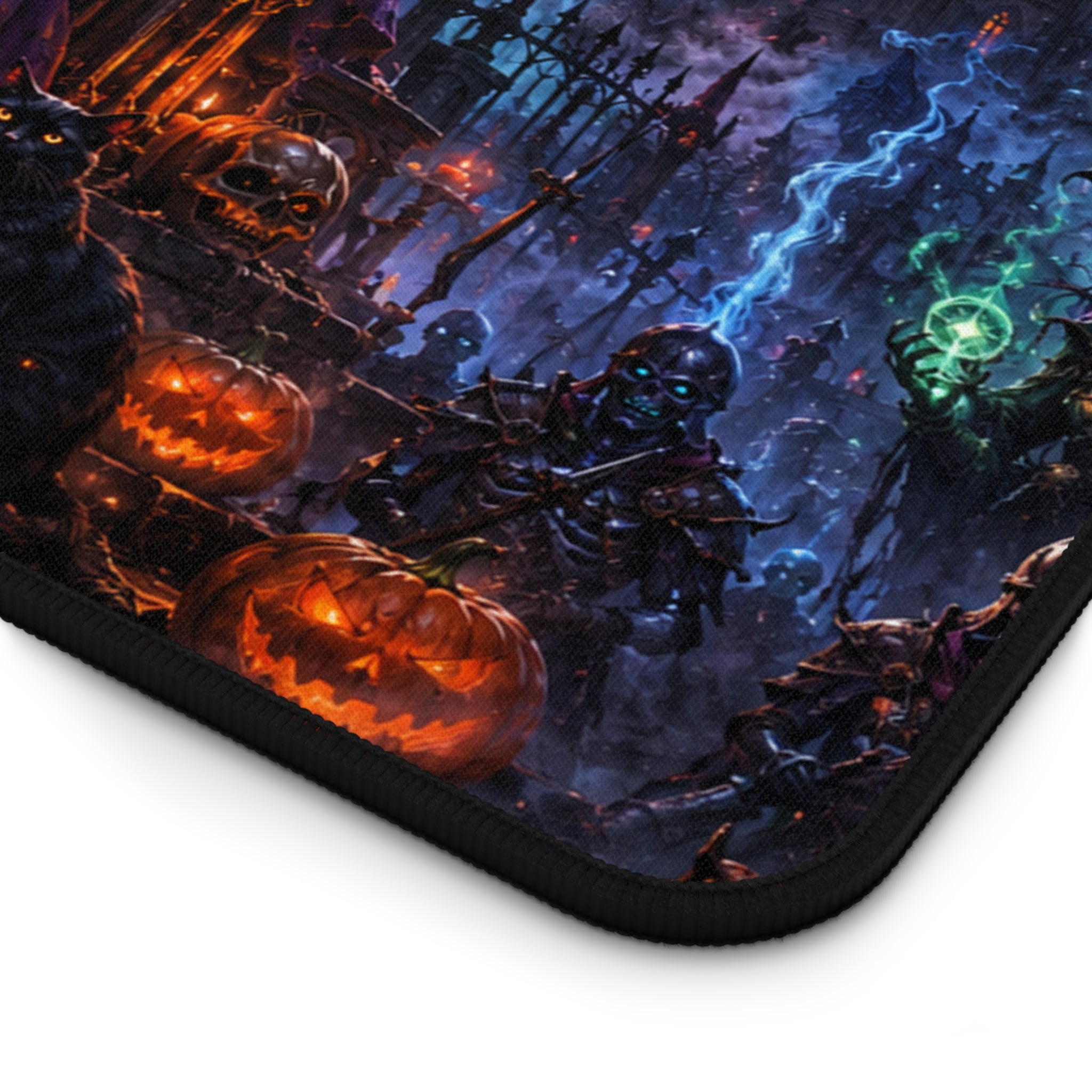 Halloween Pumpkin King Desk Mat — Spooky Gothic Gaming Mouse Pad