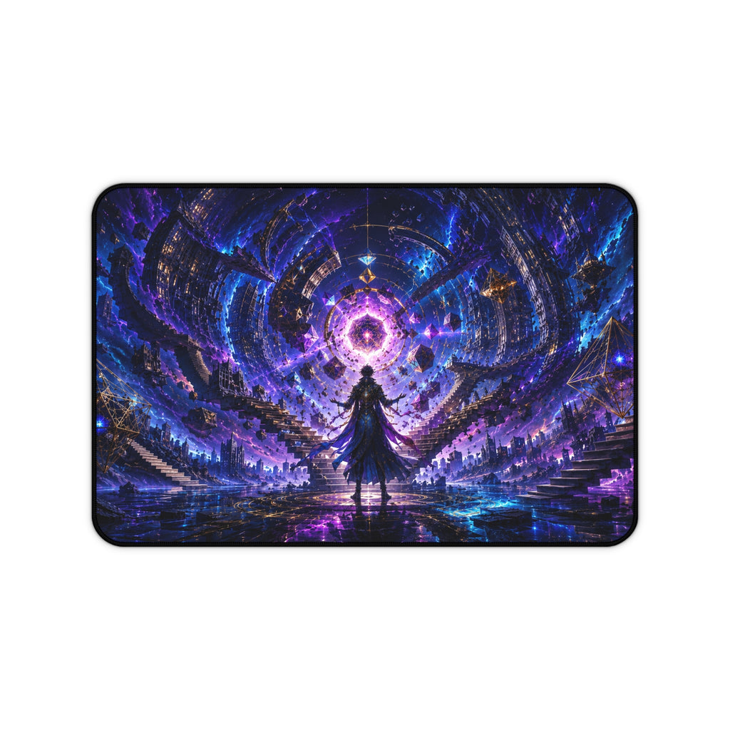 Cosmic Portal Desk Mat — Mystical Purple Galaxy Gaming Mousepad