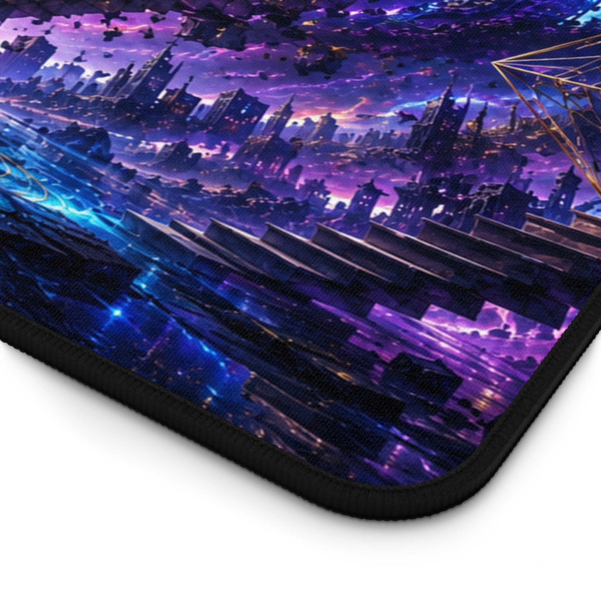 Cosmic Portal Desk Mat — Mystical Purple Galaxy Gaming Mousepad