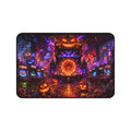 Halloween Pumpkin Portal Desk Mat — Spooky Neon Gaming Mouse Pad